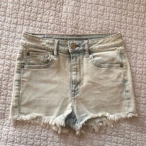American Eagle Light Blue Denim Women Shorts